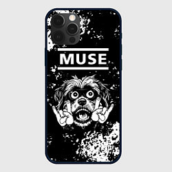 Чехол для iPhone 12 Pro Max Muse рок пес, цвет: 3D-черный