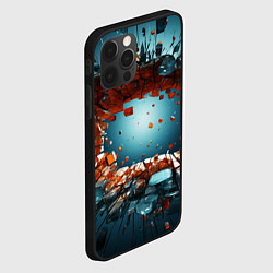 Чехол для iPhone 12 Pro Max Объемная дыра из частиц, цвет: 3D-черный — фото 2