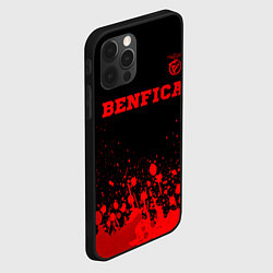 Чехол для iPhone 12 Pro Max Benfica - red gradient посередине, цвет: 3D-черный — фото 2