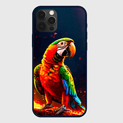 Чехол для iPhone 12 Pro Max Ара в огне, цвет: 3D-черный