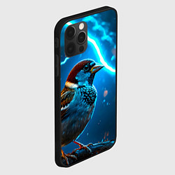 Чехол для iPhone 12 Pro Max Воробей в грозу, цвет: 3D-черный — фото 2