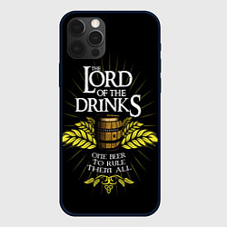 Чехол для iPhone 12 Pro Max Lord of the drinks, цвет: 3D-черный