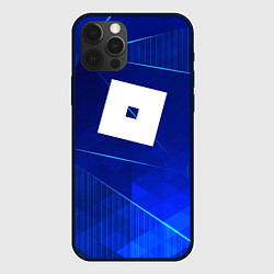 Чехол для iPhone 12 Pro Max Roblox blue poly, цвет: 3D-черный