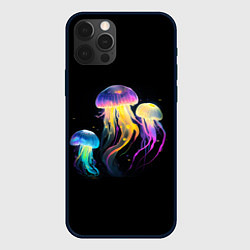 Чехол для iPhone 12 Pro Max Танец трёх медуз, цвет: 3D-черный
