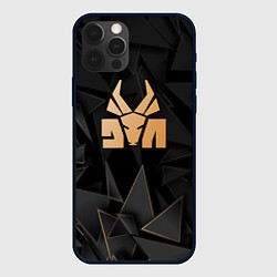 Чехол для iPhone 12 Pro Max Die Antwoord golden poly, цвет: 3D-черный