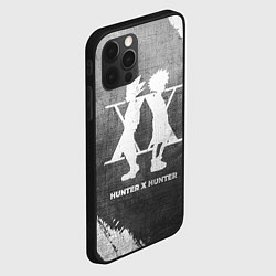 Чехол для iPhone 12 Pro Max Hunter x Hunter - grey gradient, цвет: 3D-черный — фото 2