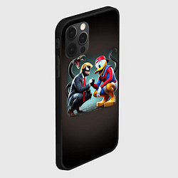 Чехол для iPhone 12 Pro Max Venom-Trump and Spider-Duck meme, цвет: 3D-черный — фото 2