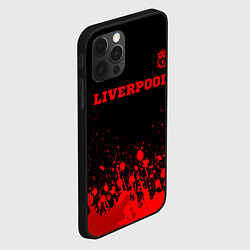 Чехол для iPhone 12 Pro Max Liverpool - red gradient посередине, цвет: 3D-черный — фото 2