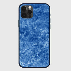 Чехол для iPhone 12 Pro Max Абстракция - blue noise, цвет: 3D-черный