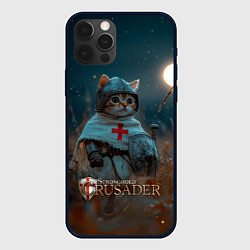 Чехол для iPhone 12 Pro Max Stronghold Crusader рыцарь котенок, цвет: 3D-черный