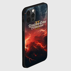 Чехол для iPhone 12 Pro Max Kingdom Come Deliverance 2 красное небо, цвет: 3D-черный — фото 2