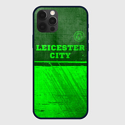 Чехол для iPhone 12 Pro Max Leicester City - green gradient посередине, цвет: 3D-черный