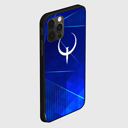 Чехол для iPhone 12 Pro Max Quake blue poly, цвет: 3D-черный — фото 2