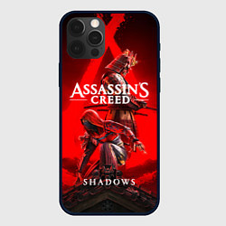 Чехол для iPhone 12 Pro Max Assassins Creed - Shadows, цвет: 3D-черный