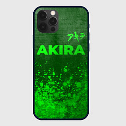 Чехол для iPhone 12 Pro Max Akira - green gradient посередине, цвет: 3D-черный