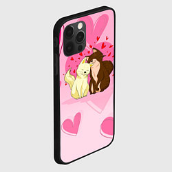 Чехол для iPhone 12 Pro Max Любовь мурчащая, цвет: 3D-черный — фото 2