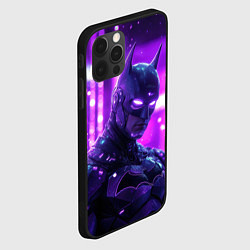 Чехол для iPhone 12 Pro Max Бэтмен в фиолетовом свете, цвет: 3D-черный — фото 2