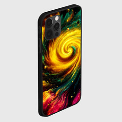 Чехол для iPhone 12 Pro Max Neon space - ai art fantasy, цвет: 3D-черный — фото 2