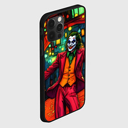 Чехол для iPhone 12 Pro Max Праздничный Джокер, цвет: 3D-черный — фото 2