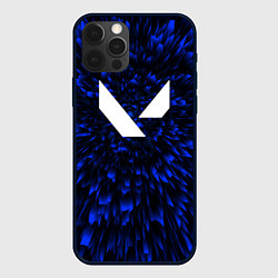 Чехол для iPhone 12 Pro Max Valorant blue energy, цвет: 3D-черный