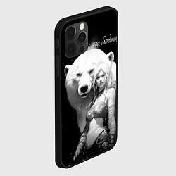 Чехол для iPhone 12 Pro Max Все дуреют с этих блондинок, цвет: 3D-черный — фото 2