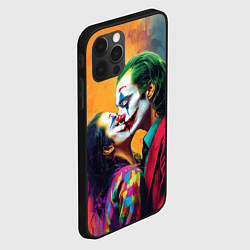Чехол для iPhone 12 Pro Max Любовь Джокера, цвет: 3D-черный — фото 2