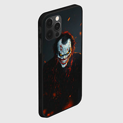 Чехол для iPhone 12 Pro Max Джокер оранжевые искры, цвет: 3D-черный — фото 2