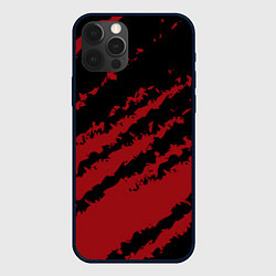 Чехол для iPhone 12 Pro Max The color is red and black, цвет: 3D-черный