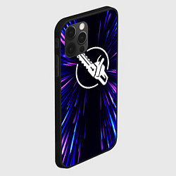 Чехол для iPhone 12 Pro Max Chainsaw Man neon energy, цвет: 3D-черный — фото 2