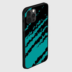 Чехол для iPhone 12 Pro Max The color is black and light blue, цвет: 3D-черный — фото 2
