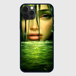 Чехол для iPhone 12 Pro Max Девушка tropic, цвет: 3D-черный