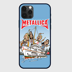 Чехол для iPhone 12 Pro Max Metallica - on the ship, цвет: 3D-черный