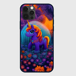 Чехол для iPhone 12 Pro Max Сказочный единорог, цвет: 3D-черный