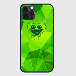 Чехол для iPhone 12 Pro Max Poppy Playtime green poly, цвет: 3D-черный