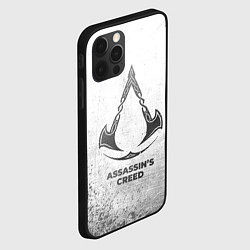 Чехол для iPhone 12 Pro Max Assassins Creed - white gradient, цвет: 3D-черный — фото 2