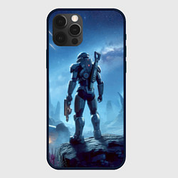 Чехол для iPhone 12 Pro Max Mass Effect - ai art fantasy, цвет: 3D-черный