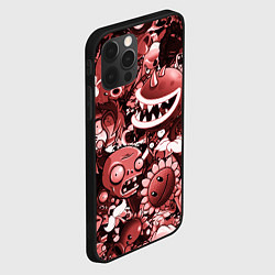 Чехол для iPhone 12 Pro Max Растения против зомби в красном цвете, цвет: 3D-черный — фото 2