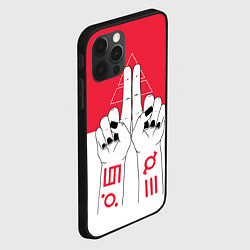 Чехол для iPhone 12 Pro Max 30 Seconds to Mars poster, цвет: 3D-черный — фото 2