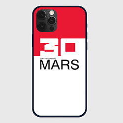 Чехол для iPhone 12 Pro Max 30 Seconds to Mars poster, цвет: 3D-черный