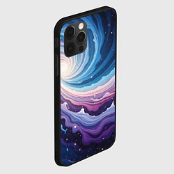 Чехол для iPhone 12 Pro Max Космическая волна, цвет: 3D-черный — фото 2
