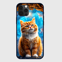 Чехол для iPhone 12 Pro Max Манчкин в космосе, цвет: 3D-черный