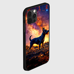 Чехол для iPhone 12 Pro Max Скотч-терьер в космосе, цвет: 3D-черный — фото 2