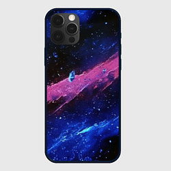 Чехол для iPhone 12 Pro Max Абстрактная текстура краской, цвет: 3D-черный