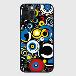 Чехол для iPhone 12 Pro Max Абстракция геометрическая, цвет: 3D-черный