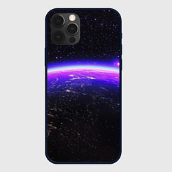 Чехол для iPhone 12 Pro Max Планета и неоновое свечение, цвет: 3D-черный