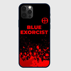 Чехол для iPhone 12 Pro Max Blue Exorcist - red gradient посередине, цвет: 3D-черный