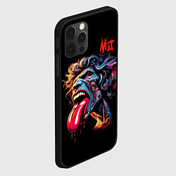 Чехол для iPhone 12 Pro Max Mick Jagger - Rolling Stones, цвет: 3D-черный — фото 2