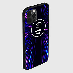 Чехол для iPhone 12 Pro Max Pink Floyd neon energy, цвет: 3D-черный — фото 2