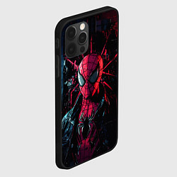 Чехол для iPhone 12 Pro Max Человек-паук панк, цвет: 3D-черный — фото 2