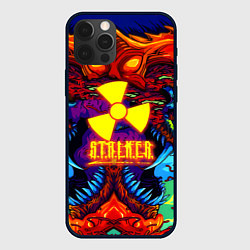 Чехол для iPhone 12 Pro Max Stalker монстр чернобыля, цвет: 3D-черный